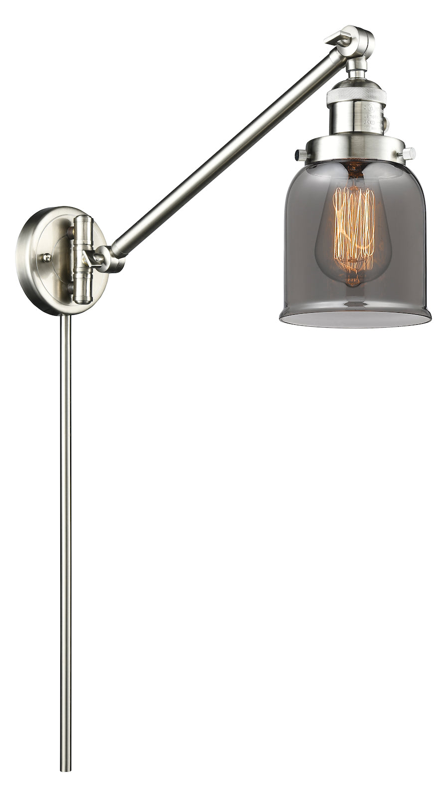 Glass Adjustable Single Swing Arm Portable Wall Sconce by Innovations Lighting