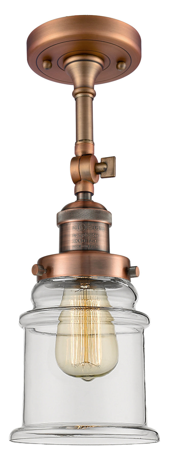 Glass Semi-Flush by Innovations Lighting