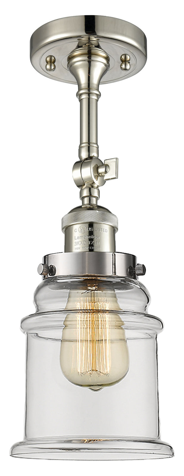 Glass Semi-Flush by Innovations Lighting