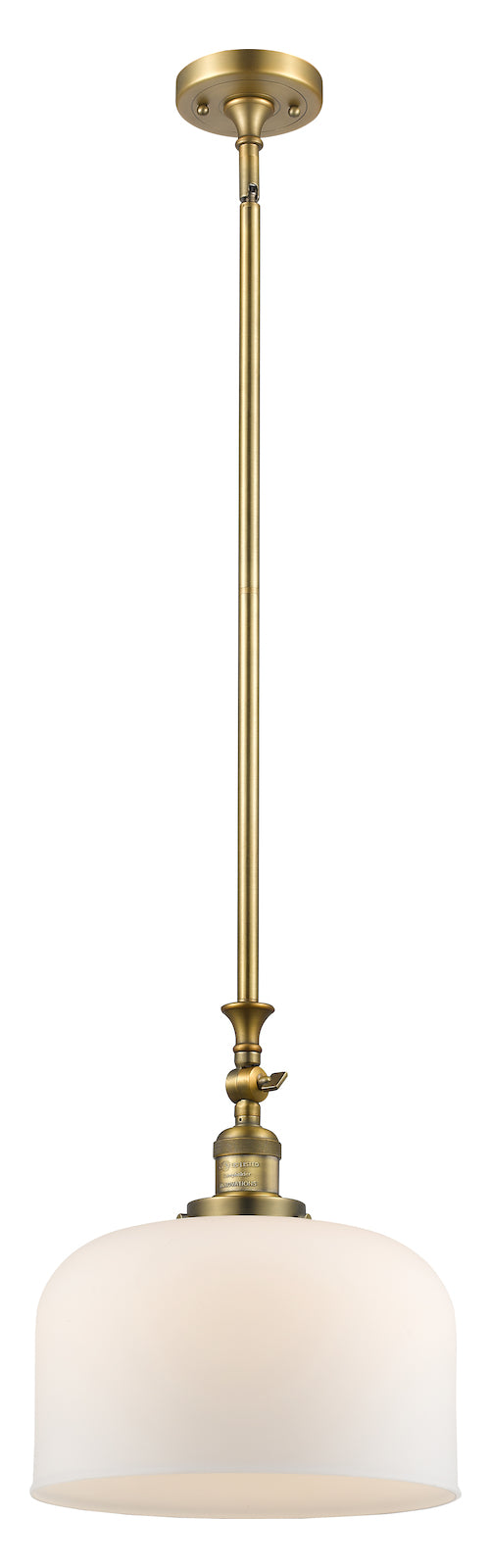 Large Glass Bell Heavy Swivel Stem Pendant by Innovations Lighting