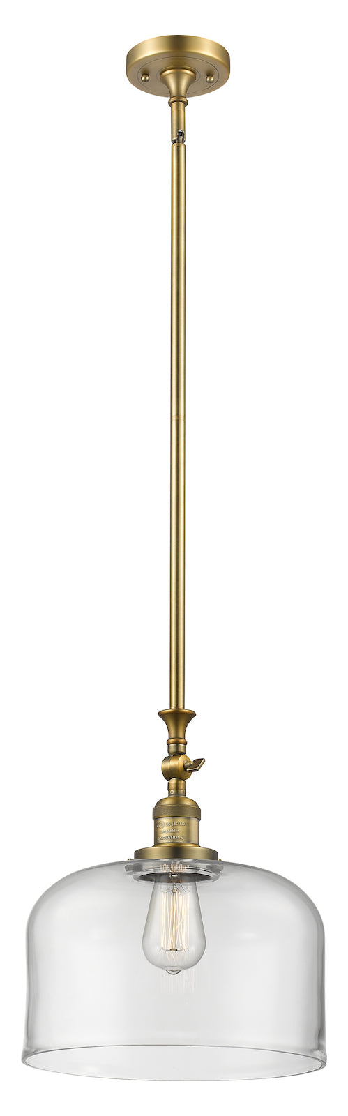 Large Glass Bell Heavy Swivel Stem Pendant by Innovations Lighting