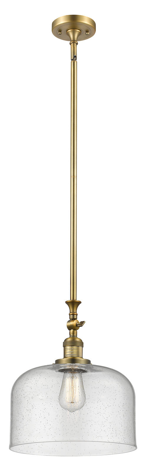 Large Glass Bell Heavy Swivel Stem Pendant by Innovations Lighting