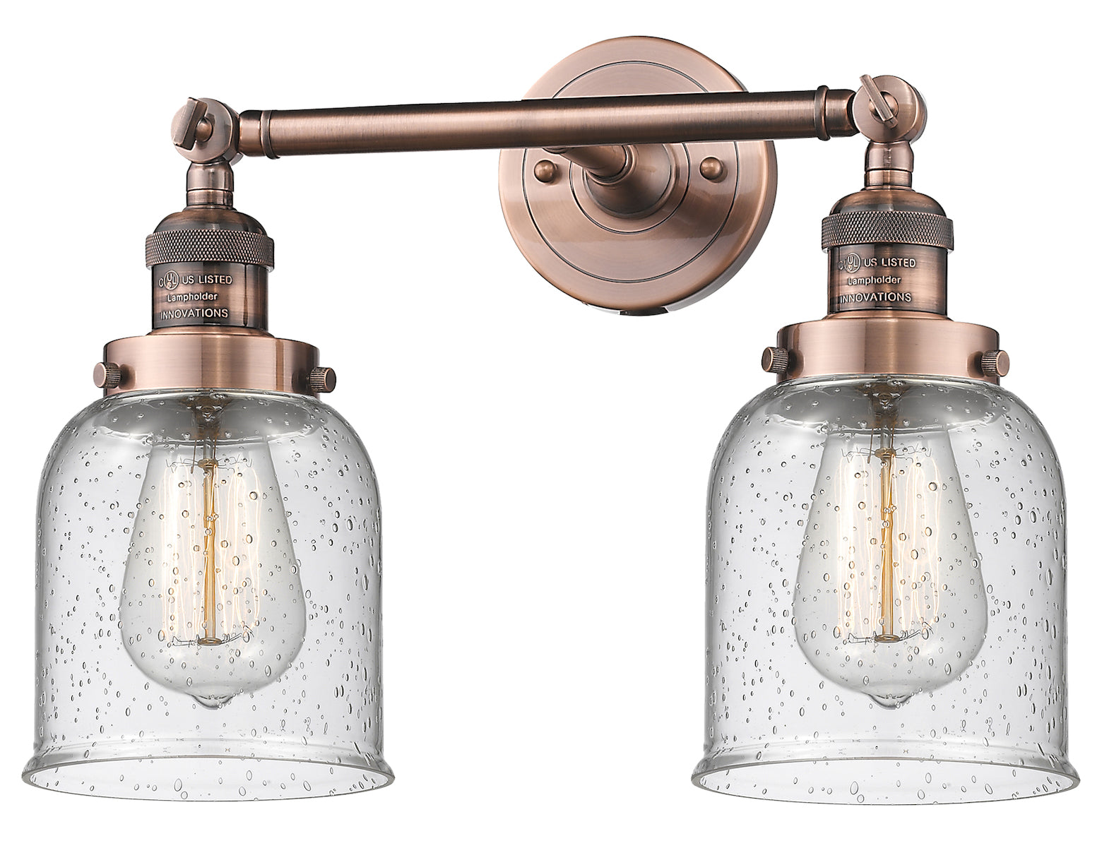 Glass 2 Light Adjustable Wall Sconce Up Or Down by Innovations Lighting