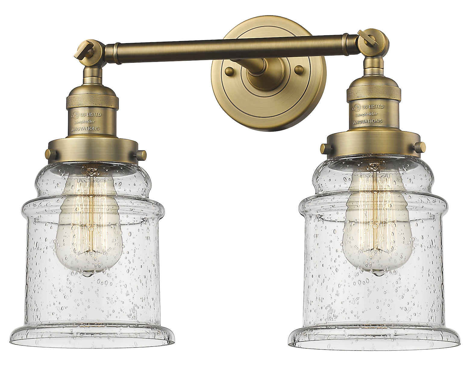 Glass 2 Light Adjustable Wall Sconce Up Or Down by Innovations Lighting