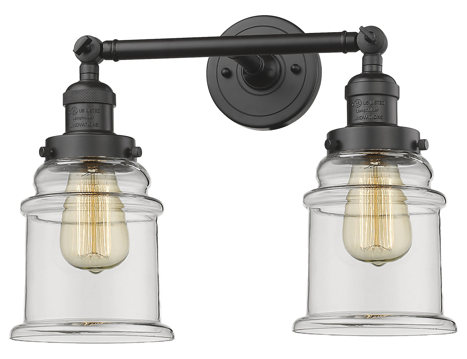 Glass 2 Light Adjustable Wall Sconce Up Or Down by Innovations Lighting