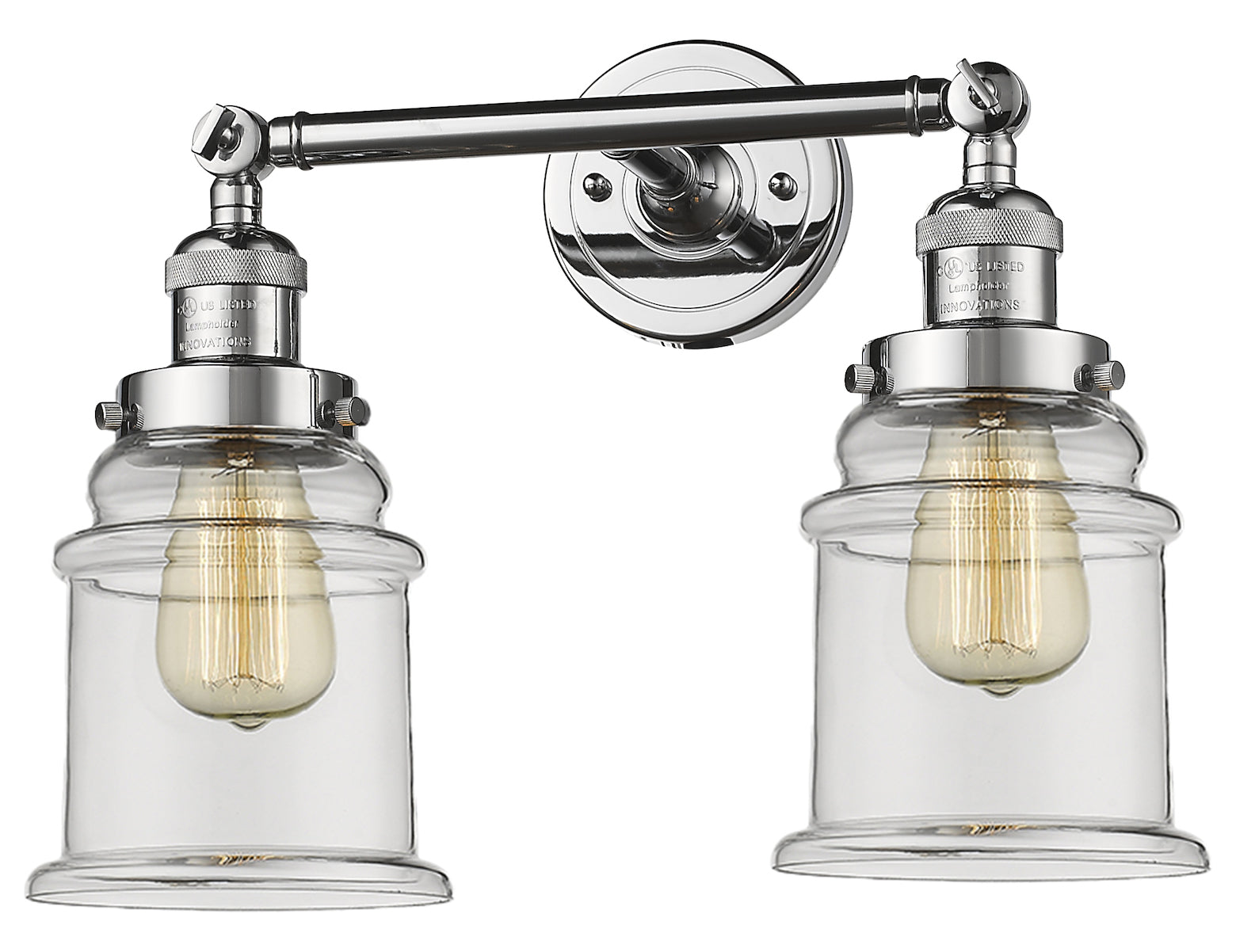 Glass 2 Light Adjustable Wall Sconce Up Or Down by Innovations Lighting