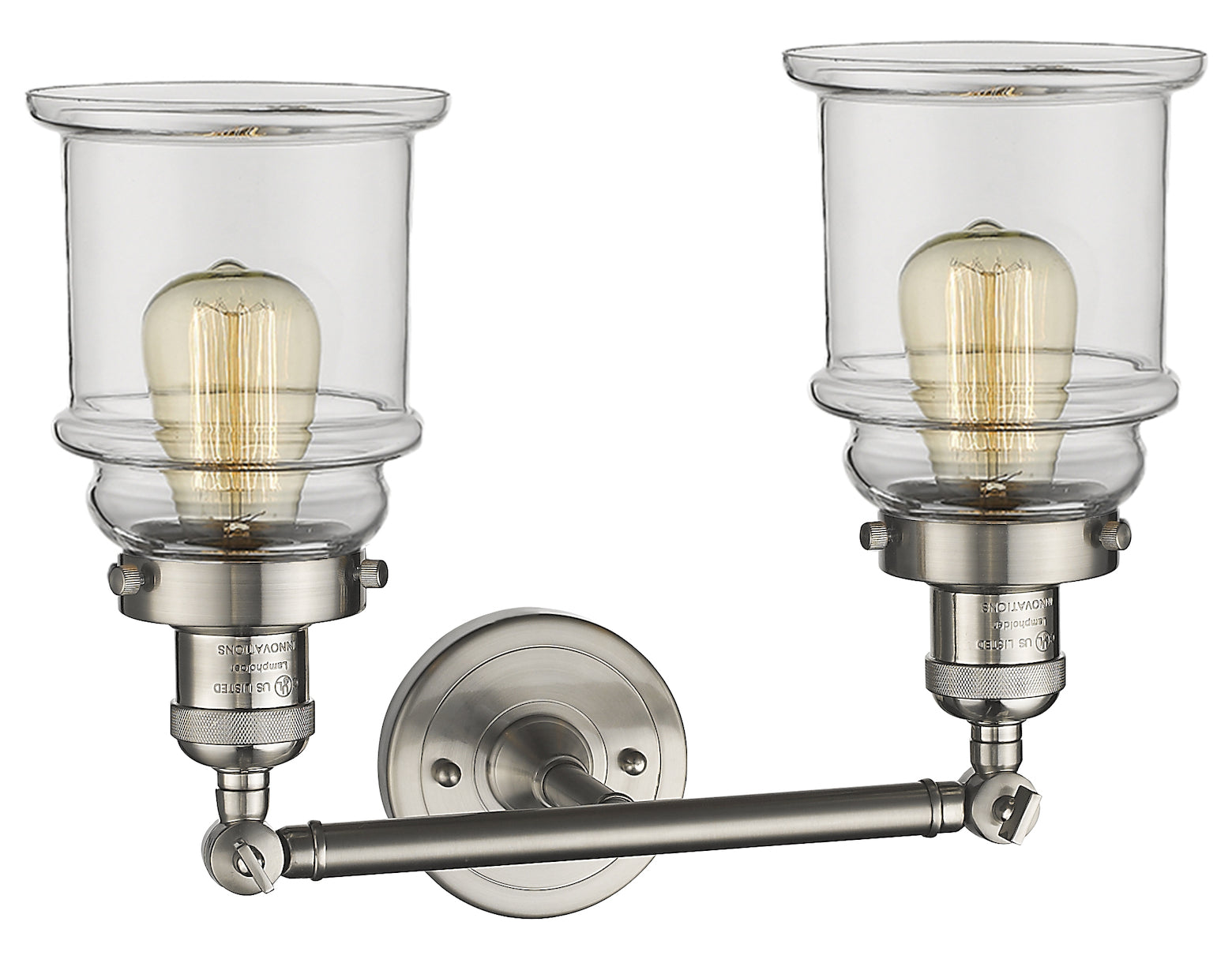 Glass 2 Light Adjustable Wall Sconce Up Or Down