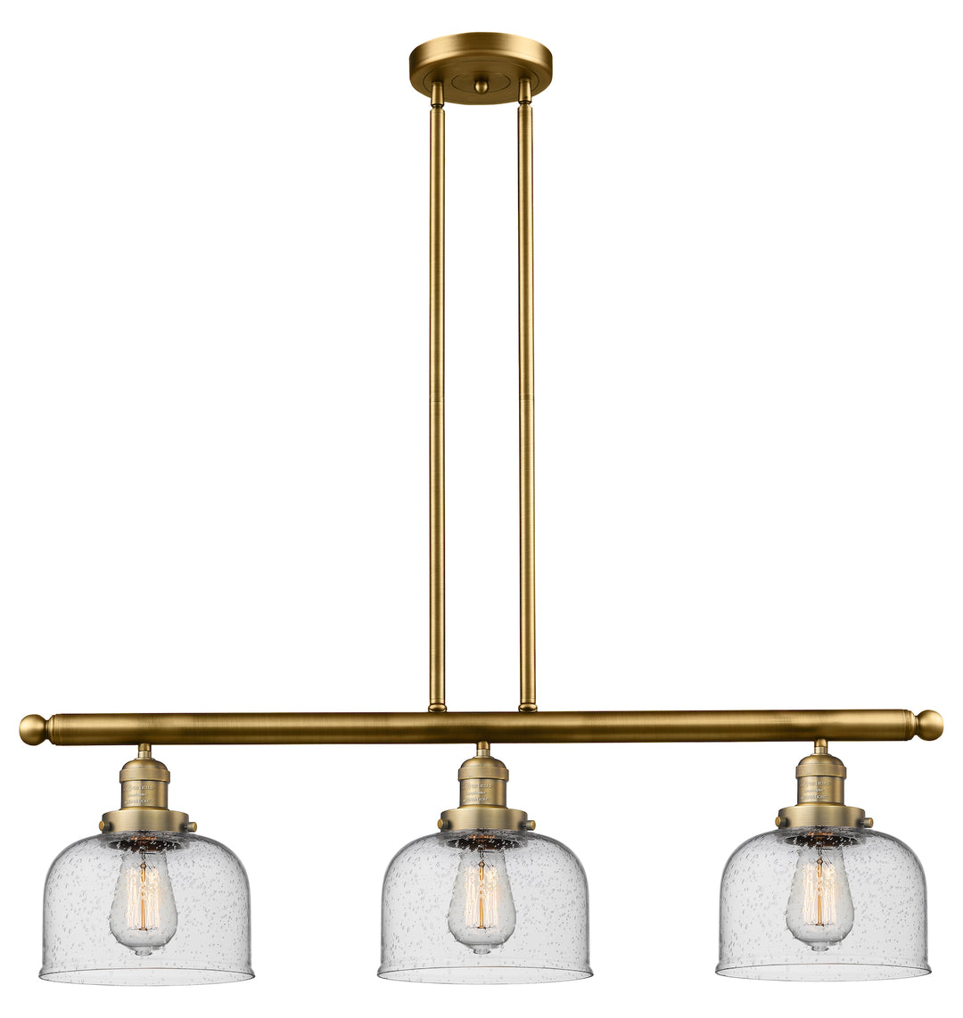 Glass 3 Light Island Adjustable Stem Chandelier by Innovations Lighting