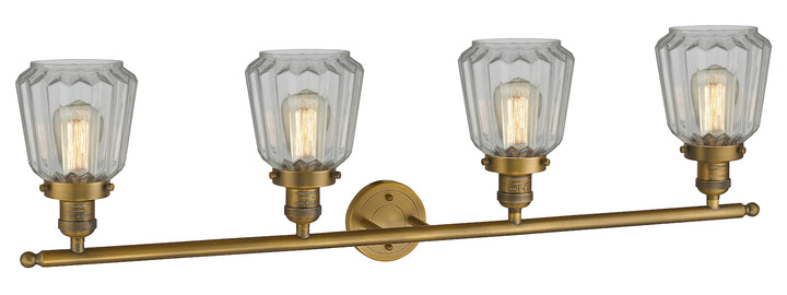 Glass 4 Light Vanity Bracket