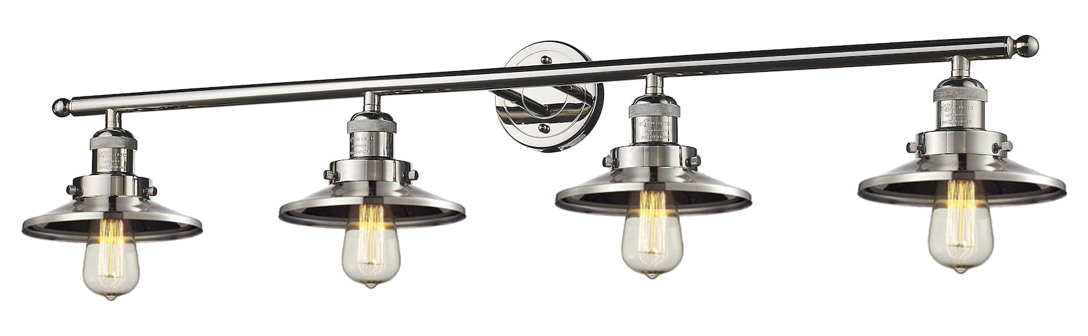 Metal Shade 4 Light Vanity Bracket by Innovations Lighting