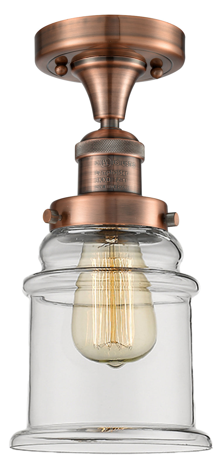 Glass Semi-Flush by Innovations Lighting