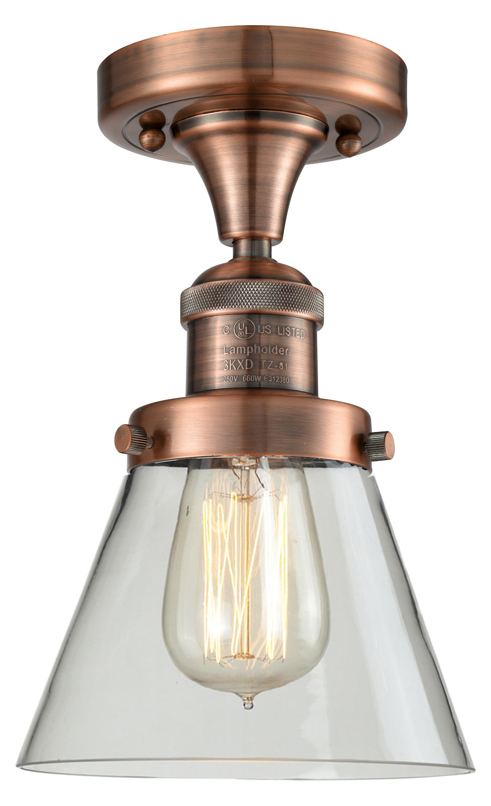 Glass Semi-Flush by Innovations Lighting