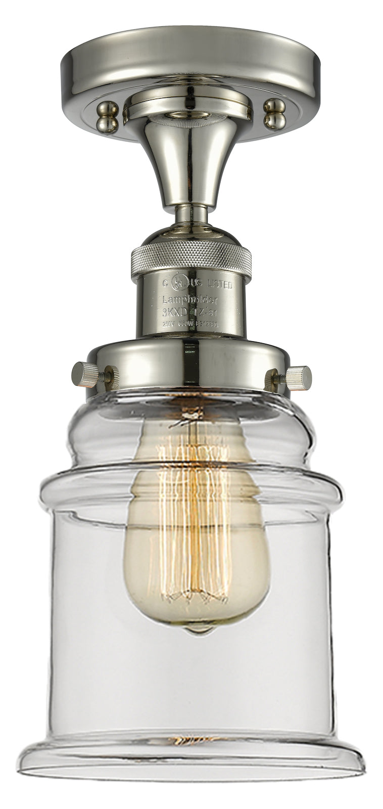 Glass Semi-Flush by Innovations Lighting