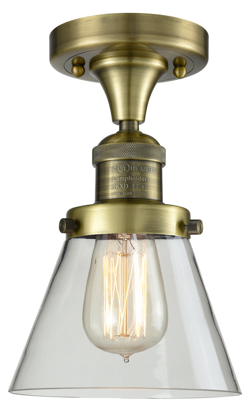 Glass Semi-Flush by Innovations Lighting