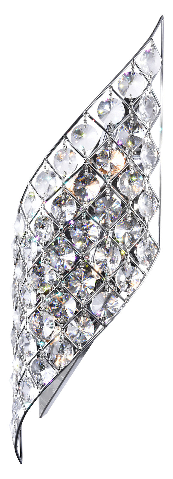 4 Light Wall Sconce With Chrome Finish