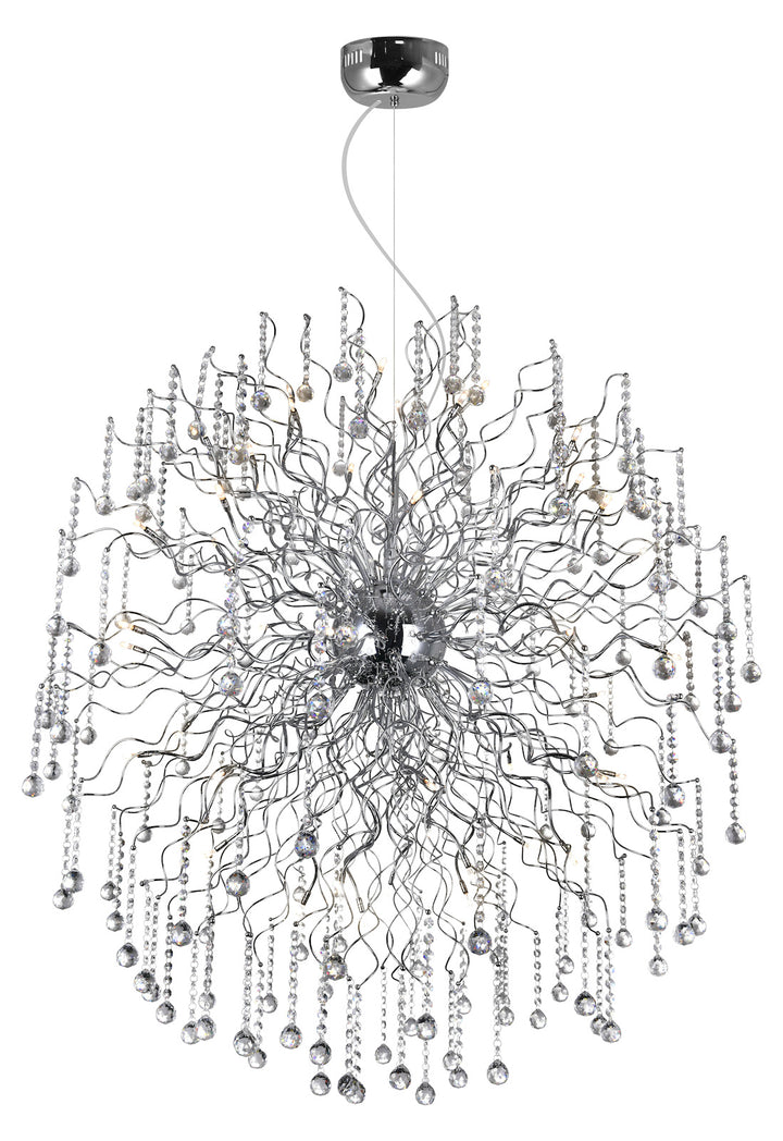 48 Light  Chandelier With Chrome Finish by CWI Lighting