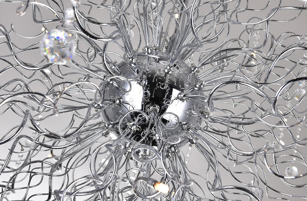 48 Light  Chandelier With Chrome Finish