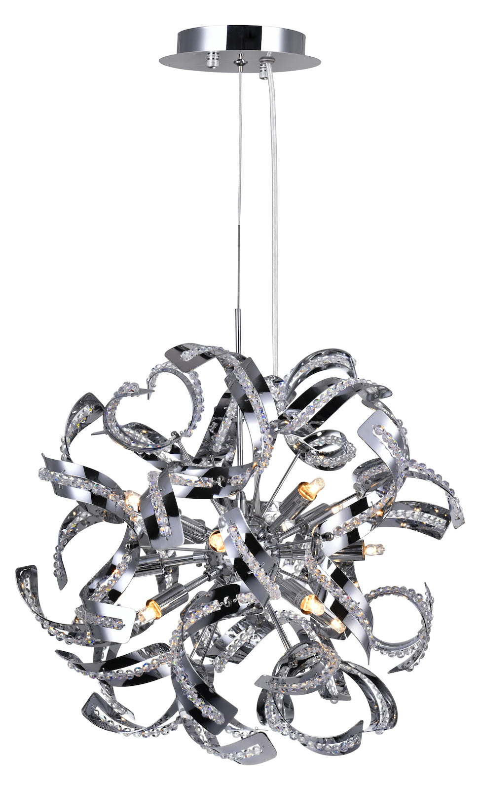 12 Light  Chandelier With Chrome Finish by CWI Lighting