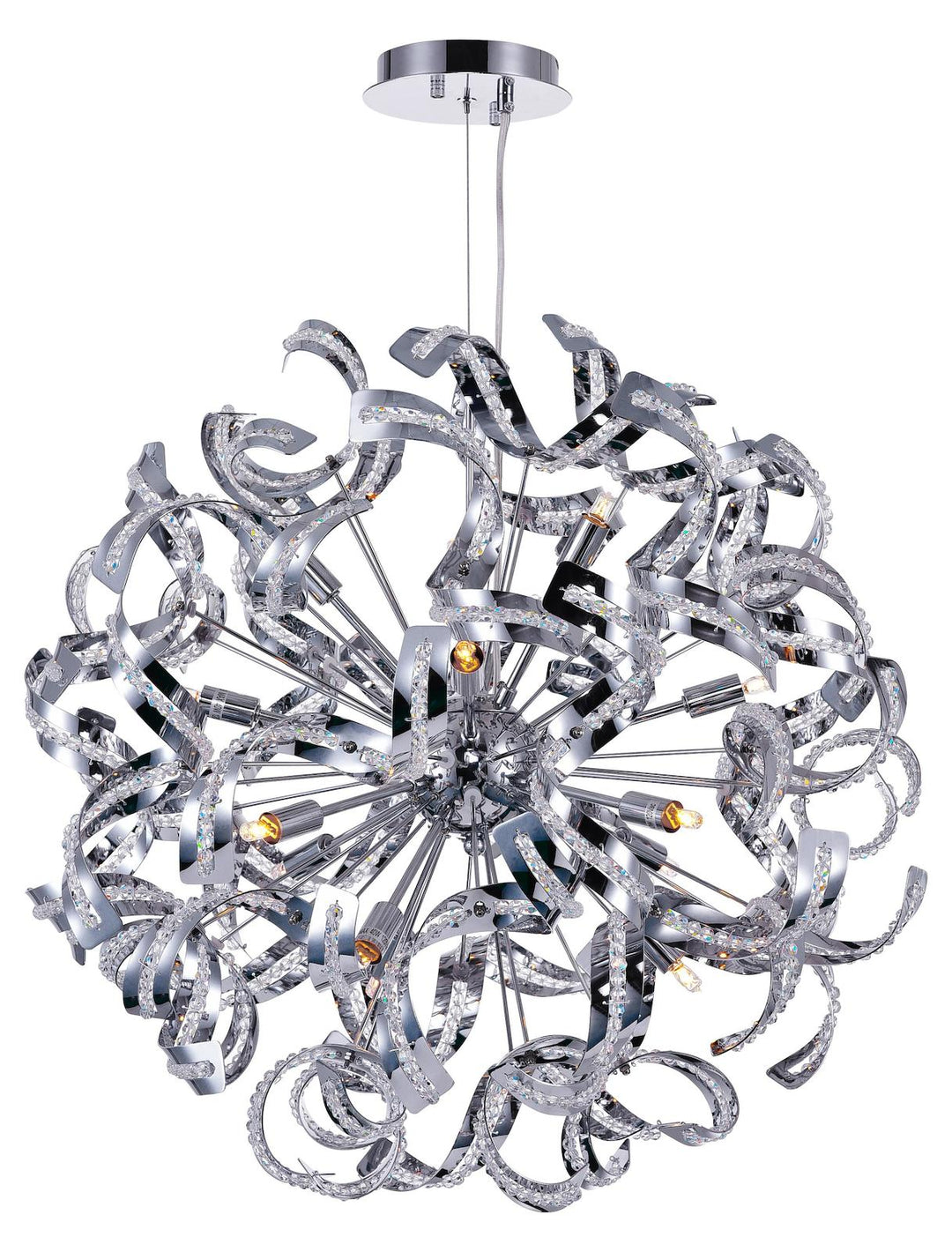 14 Light  Chandelier With Chrome Finish by CWI Lighting