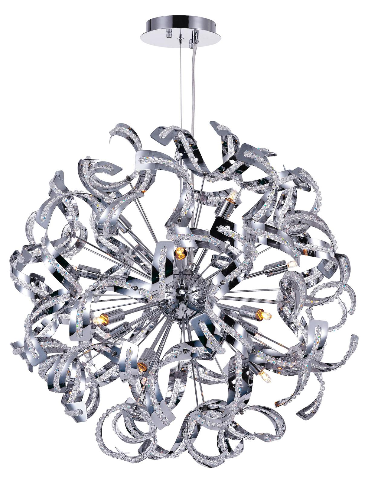 14 Light  Chandelier With Chrome Finish by CWI Lighting
