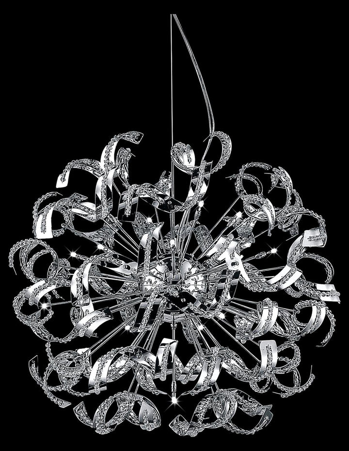 18 Light  Chandelier With Chrome Finish by CWI Lighting