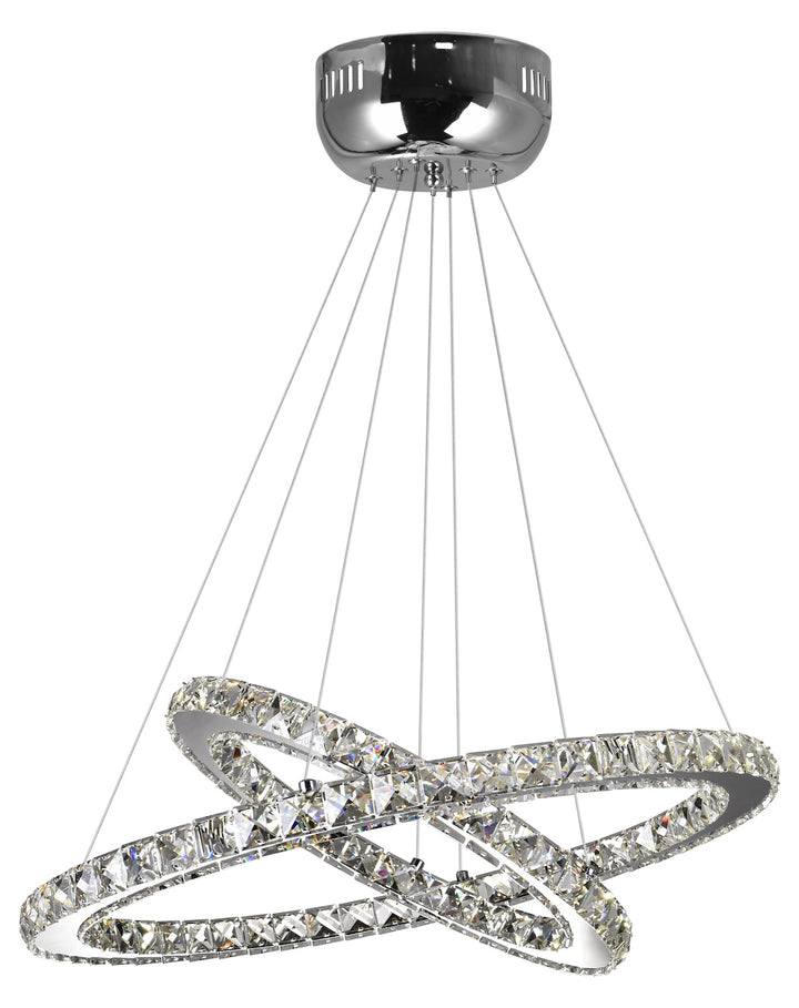 Led  Chandelier With Chrome Finish by CWI Lighting