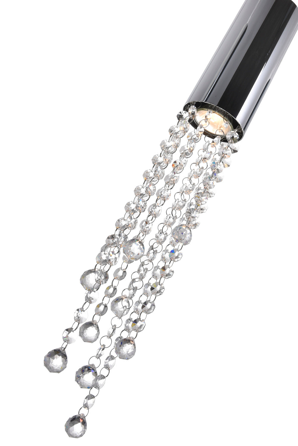5 Light Multi Light Pendant With Chrome Finish