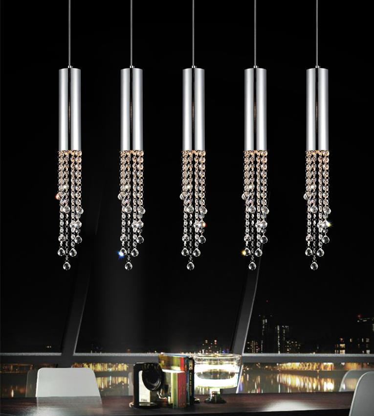 5 Light Multi Light Pendant With Chrome Finish