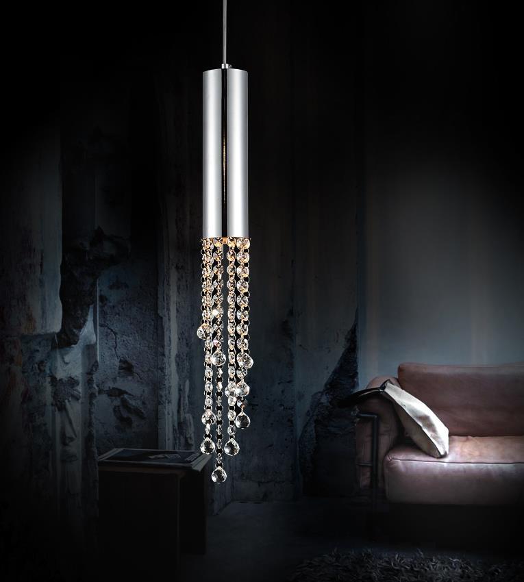 1 Light Down Mini Pendant With Chrome Finish
