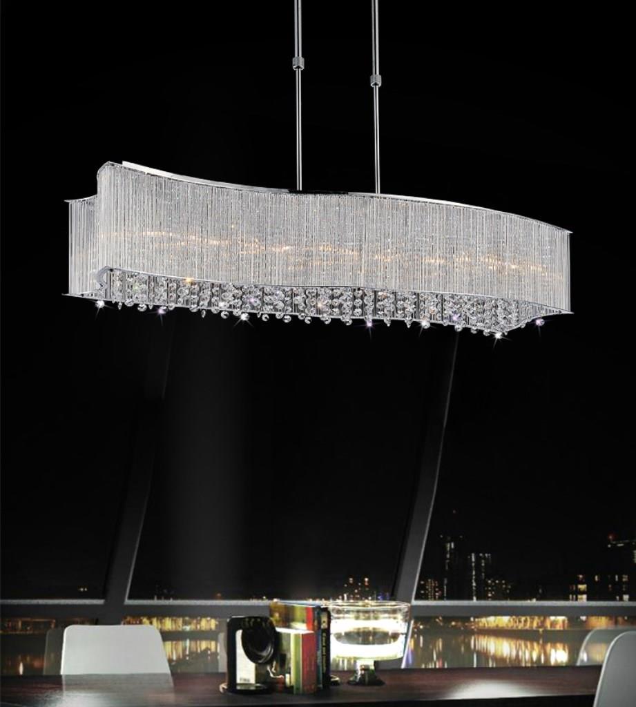 6 Light Drum Shade Chandelier With Chrome Finish by CWI Lighting