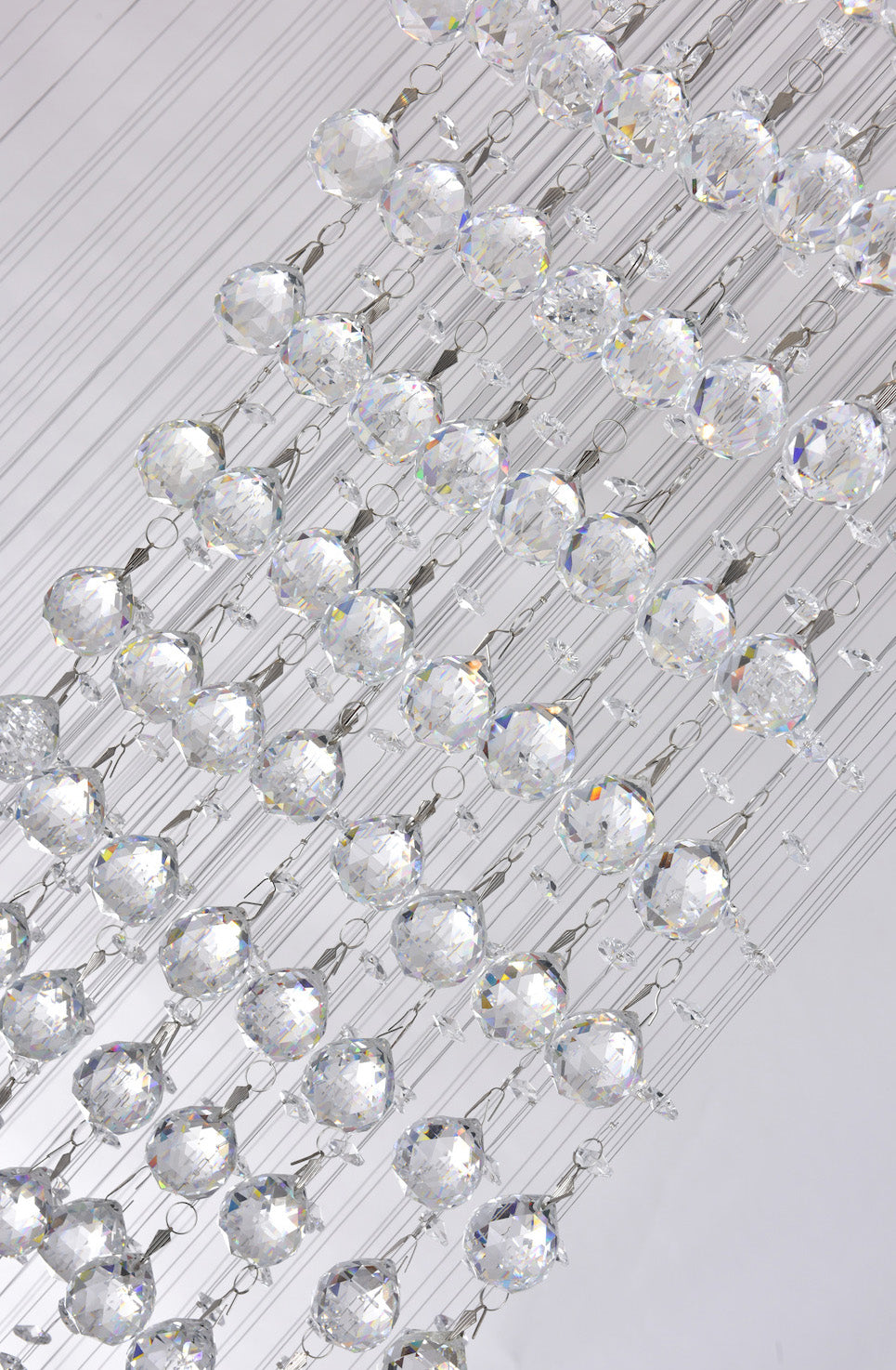10 Light  Flush Mount With Chrome Finish