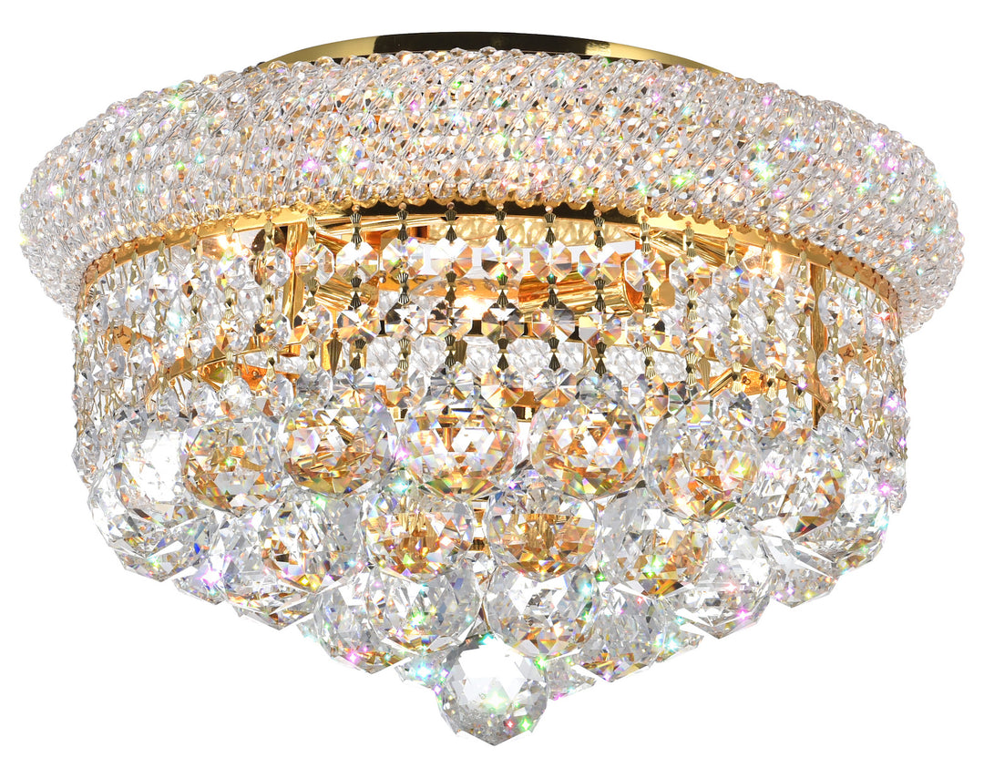 4 Light  Flush Mount With Gold Finish by CWI Lighting
