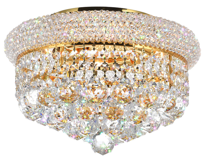 4 Light  Flush Mount With Gold Finish by CWI Lighting