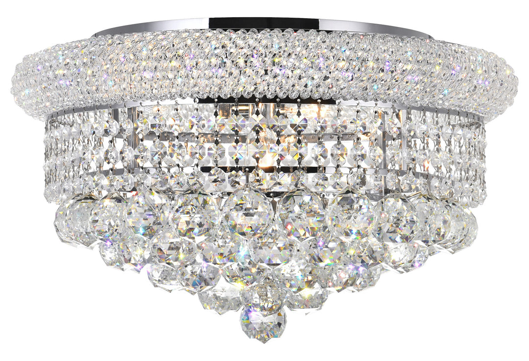 8 Light  Flush Mount With Chrome Finish by CWI Lighting