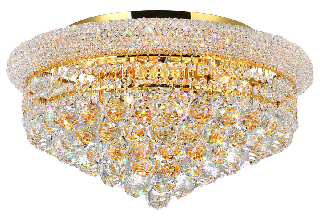 8 Light  Flush Mount With Gold Finish by CWI Lighting