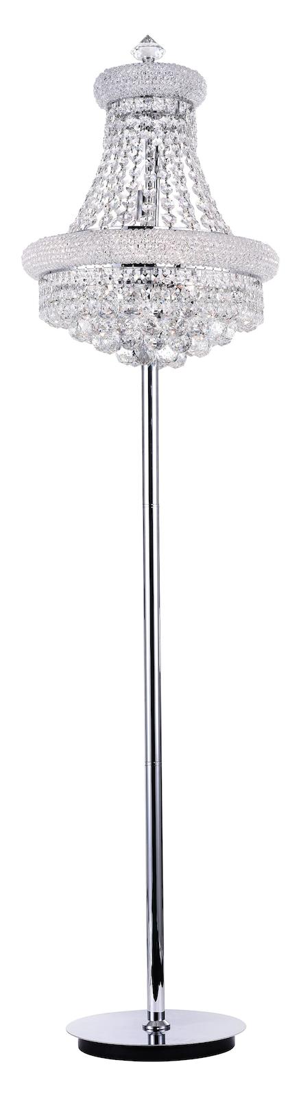 8 Light Floor Lamp With Chrome Finish by CWI Lighting