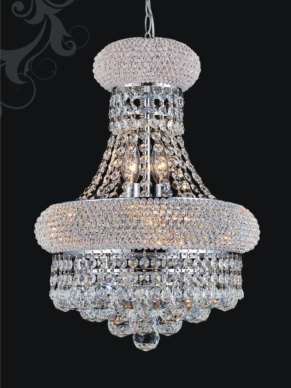 6 Light  Chandelier With Chrome Finish by CWI Lighting