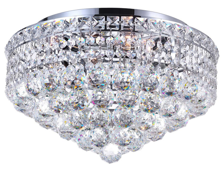 5 Light  Flush Mount With Chrome Finish by CWI Lighting