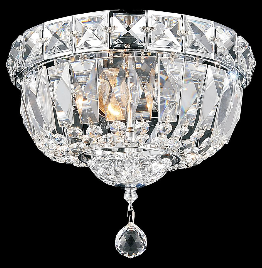 3 Light Bowl Flush Mount With Chrome Finish by CWI Lighting