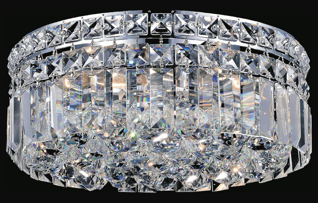 4 Light  Flush Mount With Chrome Finish by CWI Lighting