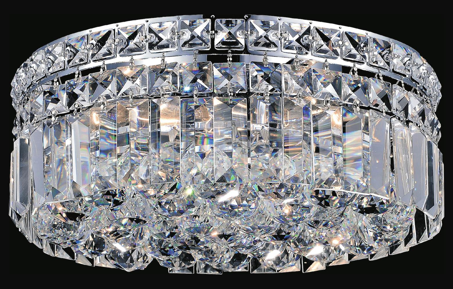 4 Light  Flush Mount With Chrome Finish by CWI Lighting