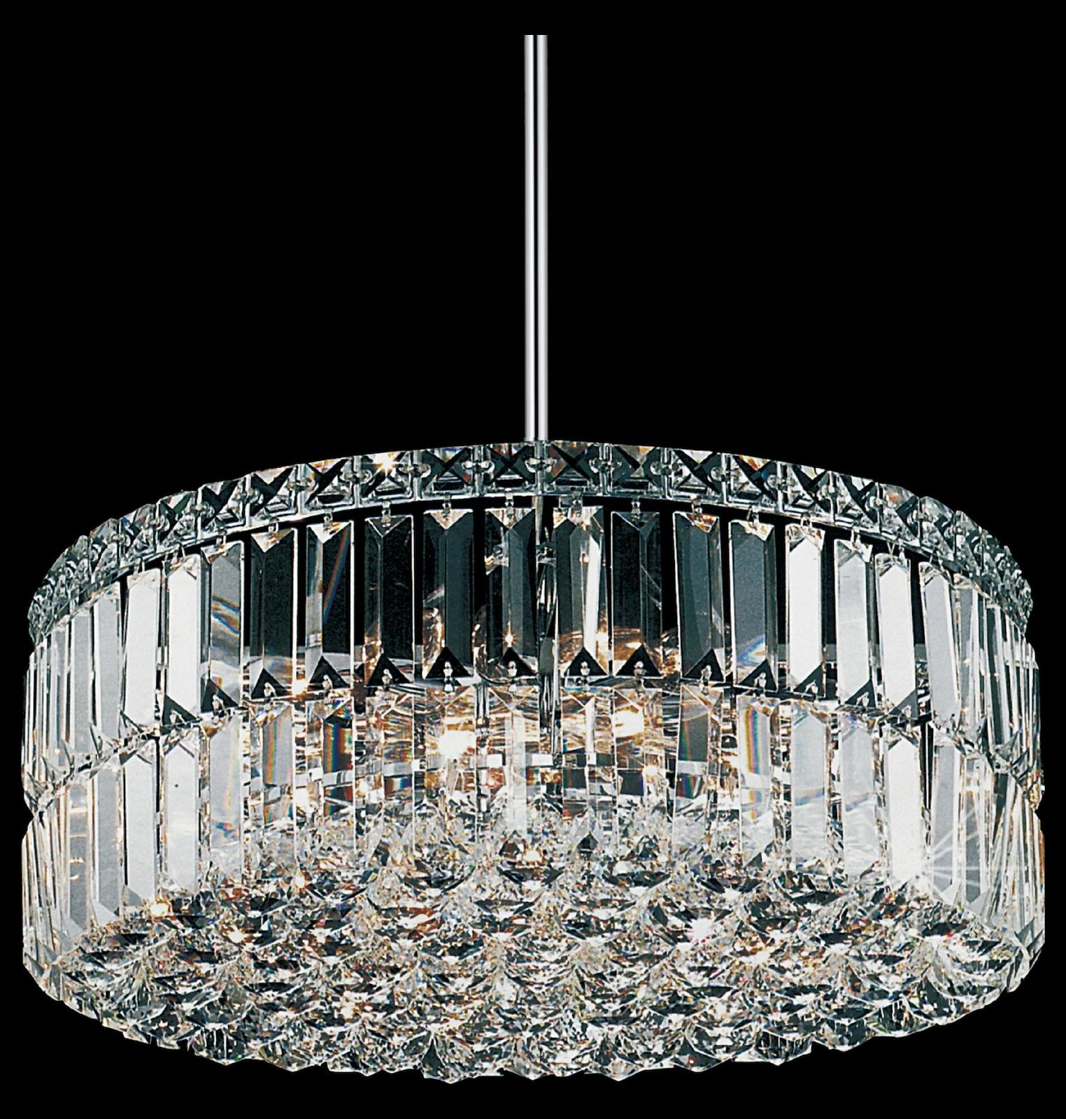 8 Light Down Chandelier With Chrome Finish by CWI Lighting