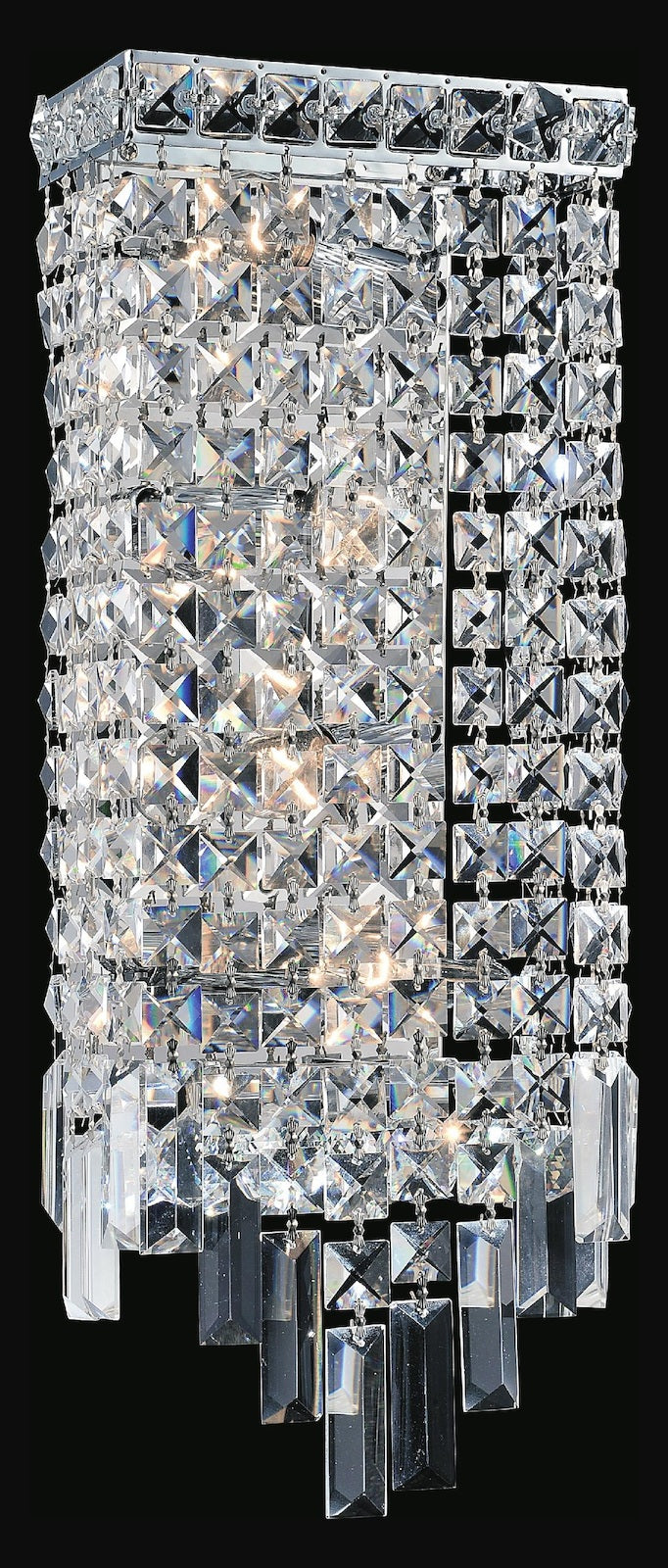 4 Light Wall Sconce With Chrome Finish