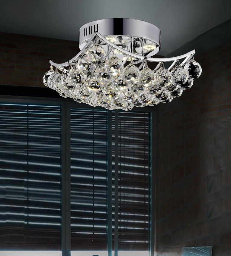 4 Light  Flush Mount With Chrome Finish by CWI Lighting