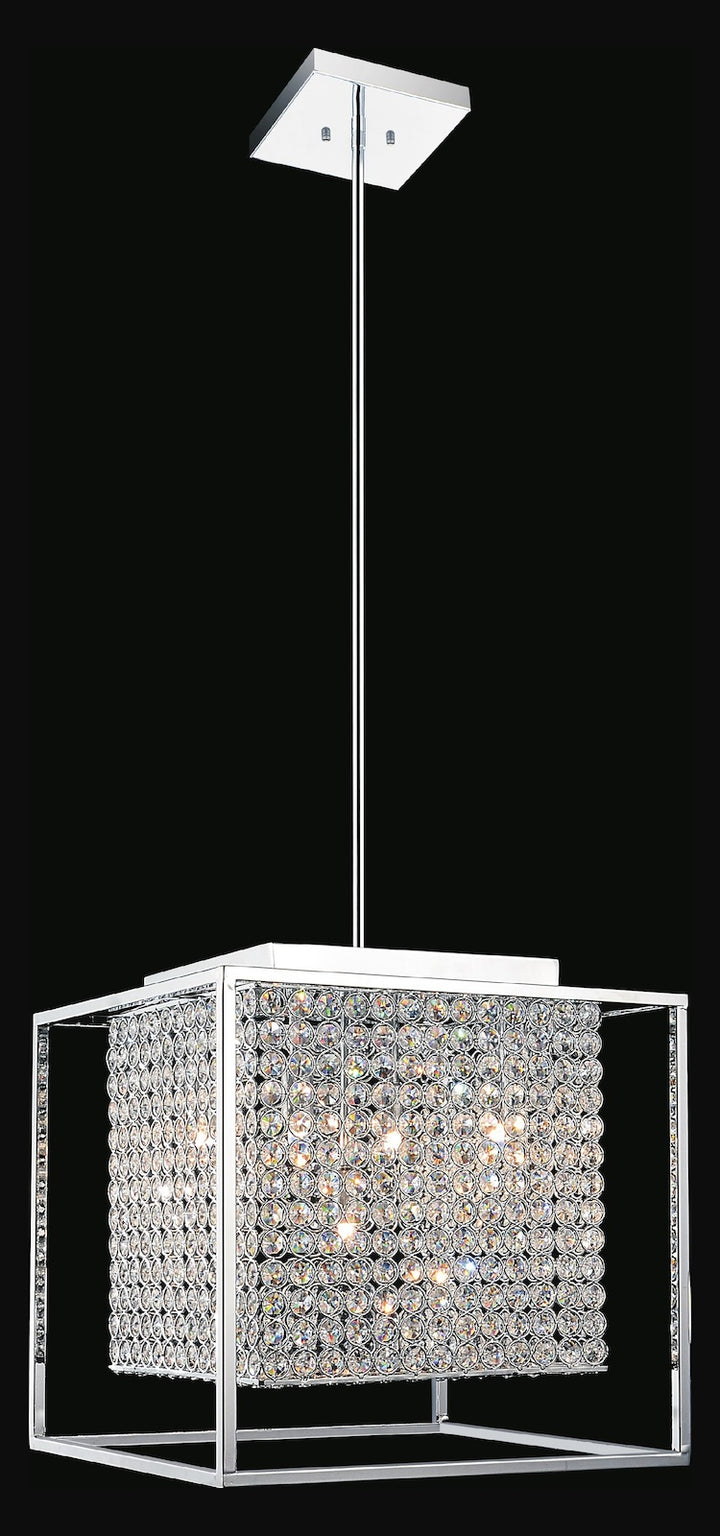 5 Light  Chandelier With Chrome Finish by CWI Lighting
