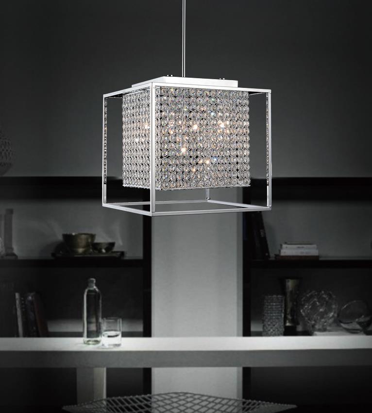 5 Light  Chandelier With Chrome Finish
