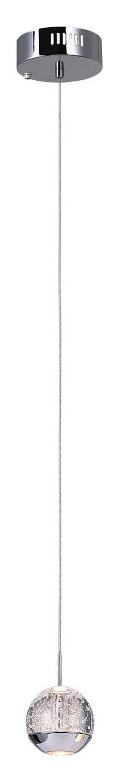 1 Light Down Mini Pendant With Chrome Finish by CWI Lighting