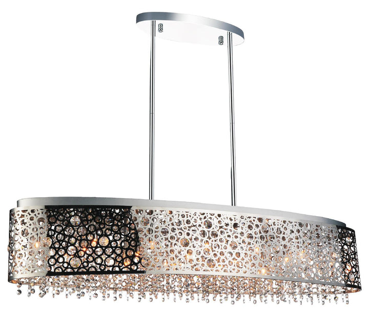 16 Light Drum Shade Chandelier With Chrome Finish by CWI Lighting