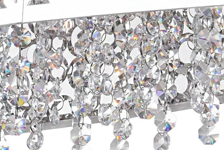 16 Light Drum Shade Chandelier With Chrome Finish