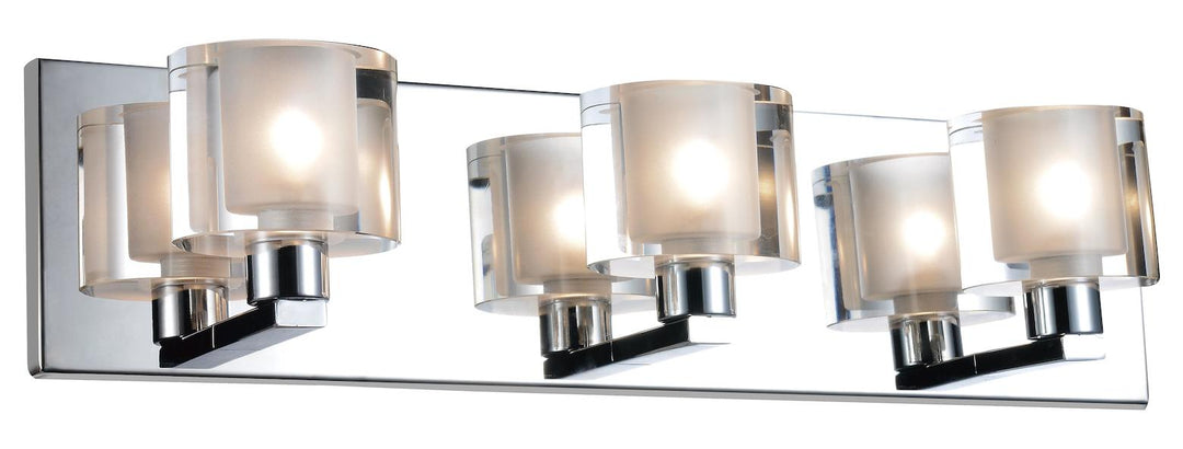 3 Light Wall Sconce With Chrome Finish by CWI Lighting